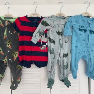 Baby boy bundle 3 month onsie zip and button